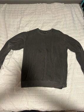 Comfort Colors Men's Crewneck Sweater in Dark Charcoal